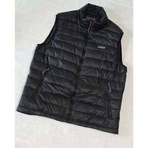 Patagonia Men's Medium Goose Down Puffer Winterwear Gorpcore Black Vest
